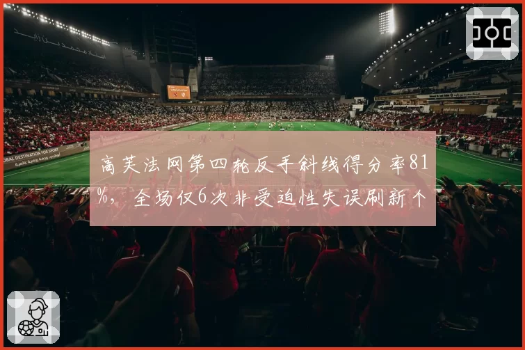 高芙法网第四轮反手斜线得分率81%，全场仅6次非受迫性失误刷新个人纪录